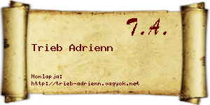 Trieb Adrienn névjegykártya